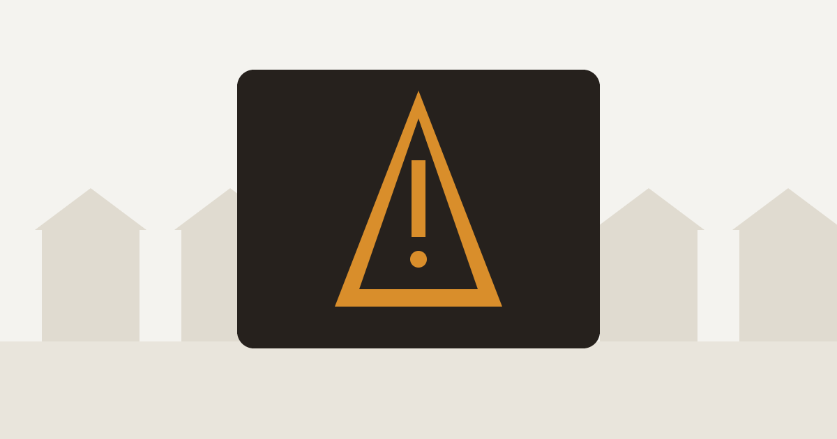 Illustration of a hazard warning triangle