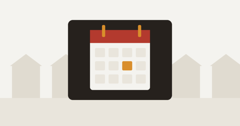 Illustration of a calendar with a renewal date highlighted