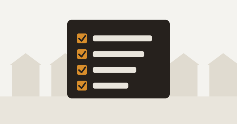 Illustration of a safety checklist with four ticked items